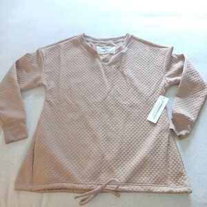NWT Sz.S Womens The Sweater Project Quilted Sweater